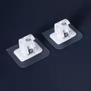 Minimalist Self-Adhesive Curtain Rod Brackets (2-Pack)