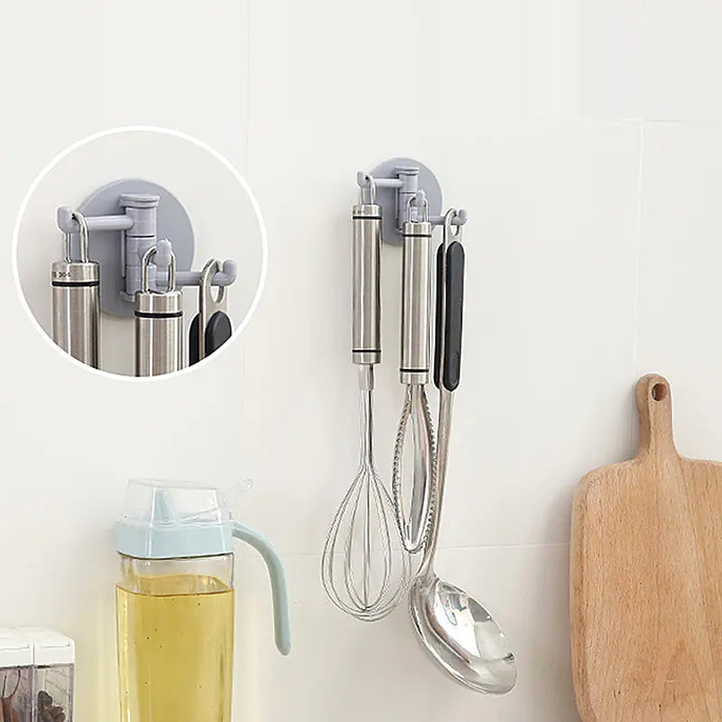 Adhesive Multi-Purpose Wall Hook Organizer