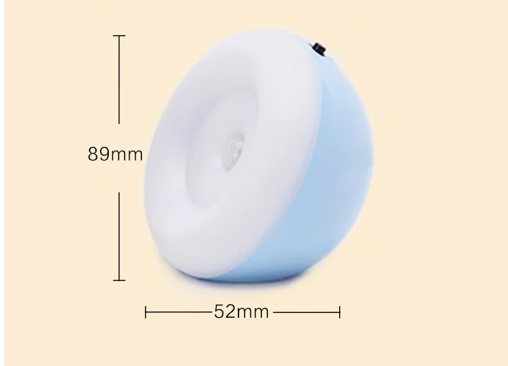 LED Rechargeable Night Light with Motion Sensor – Wireless Magnetic Auto-On Light