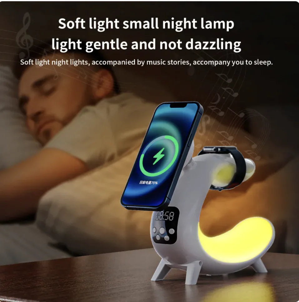 3-in-1 Wireless Charging LED Desk Lamp