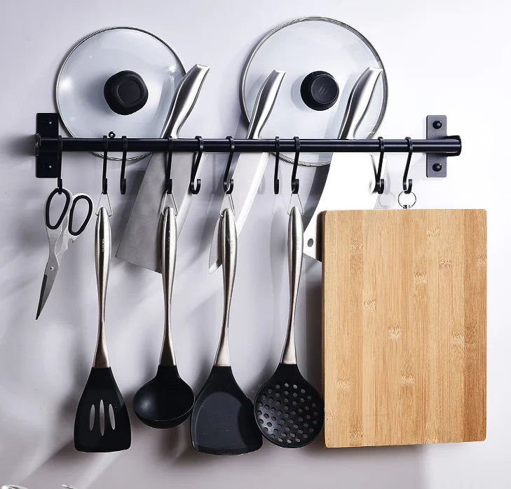 Wall-Mounted Multi-Hook Organizer
