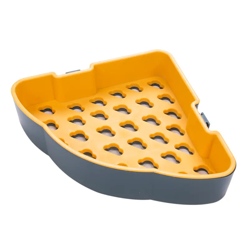 Corner Adhesive Storage Shelf with Hooks