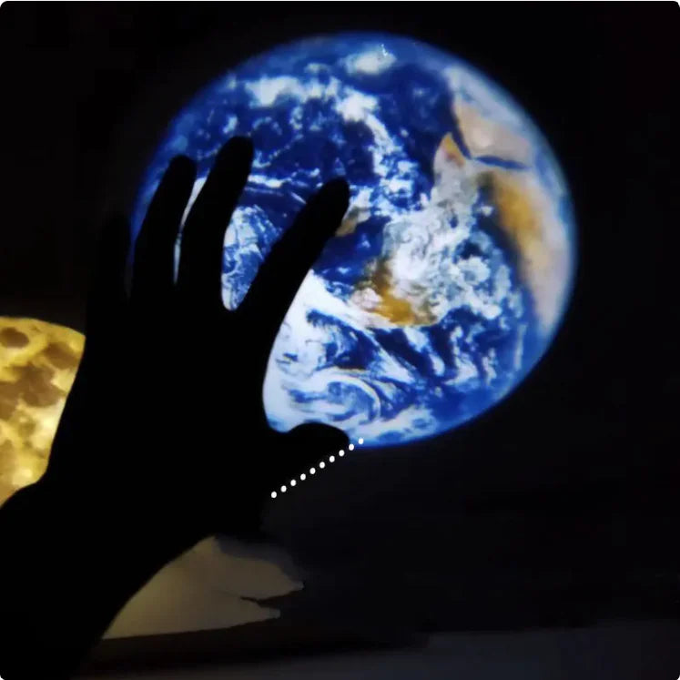 Moon & Earth Projection Lamp – USB Ambient LED Projector