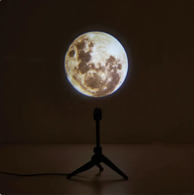 Moon & Earth Projection Lamp – USB Ambient LED Projector