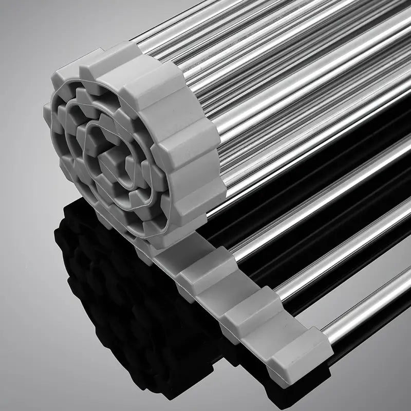 Foldable Roll-Up Dish Drying Rack for Kitchen Sink