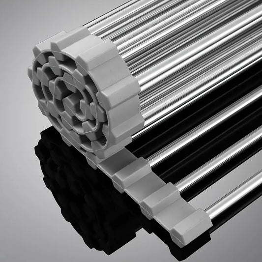 Foldable Roll-Up Dish Drying Rack for Kitchen Sink