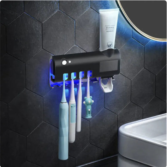 UV Toothbrush Sterilizer & Wall-Mounted Holder