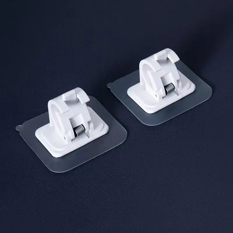 Minimalist Self-Adhesive Curtain Rod Brackets (2-Pack)