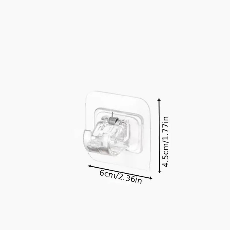 Minimalist Self-Adhesive Curtain Rod Brackets (2-Pack)