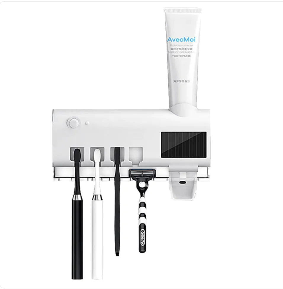 UV Toothbrush Sterilizer & Wall-Mounted Holder