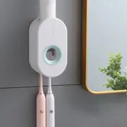 Automatic Toothpaste Dispenser + Wall-Mounted Holder