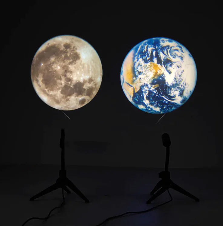 Moon & Earth Projection Lamp – USB Ambient LED Projector