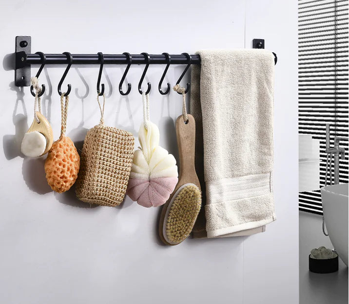 Wall-Mounted Multi-Hook Organizer