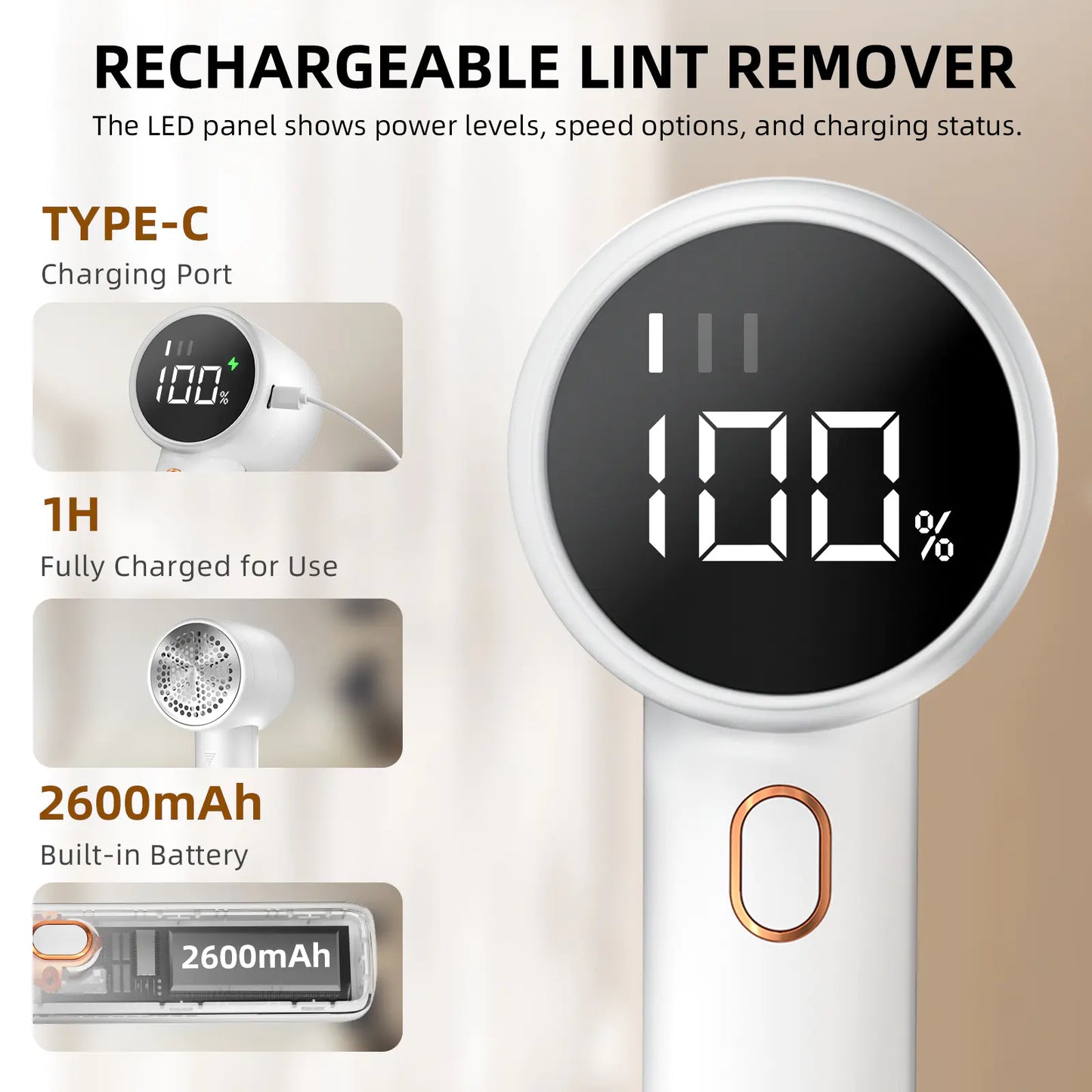 Rechargeable Electric Lint Remover