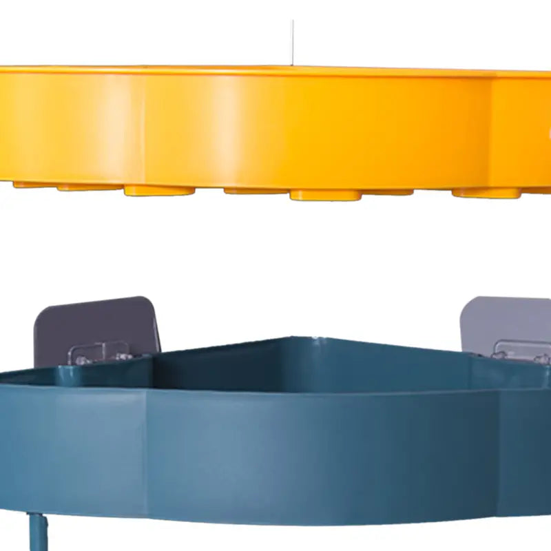 Corner Adhesive Storage Shelf with Hooks