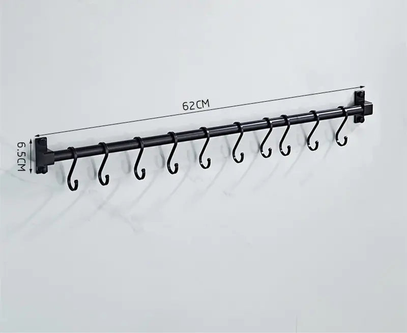 Wall-Mounted Multi-Hook Organizer