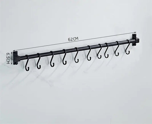 Wall-Mounted Multi-Hook Organizer