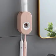 Automatic Toothpaste Dispenser + Wall-Mounted Holder